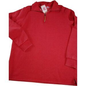Women's Red  Discount Diva New With Tags Pullover Sweatshirt Size Large 1/4 Zip